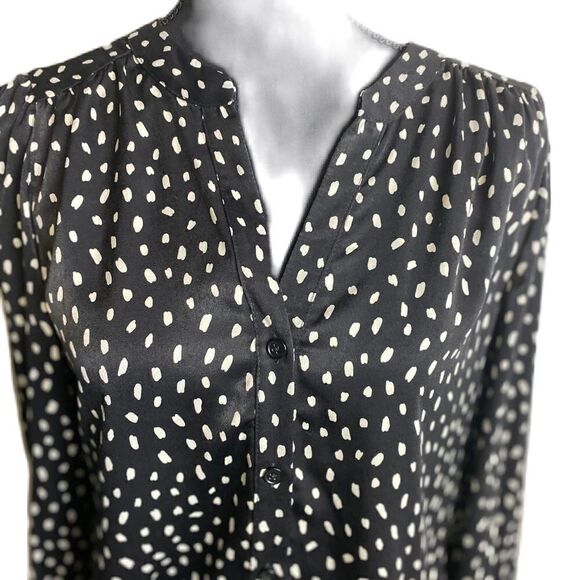 #512 DREW Black Dot Blouse - Picture 6 of 6